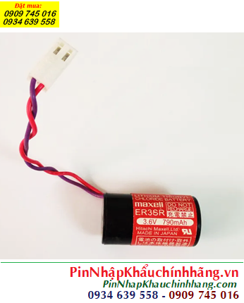 Maxell ER3SR, Pin nuôi nguồn PLC Maxell ER3SR 790mAh 3.6v Lithium Thionyl Chloride chính hãng